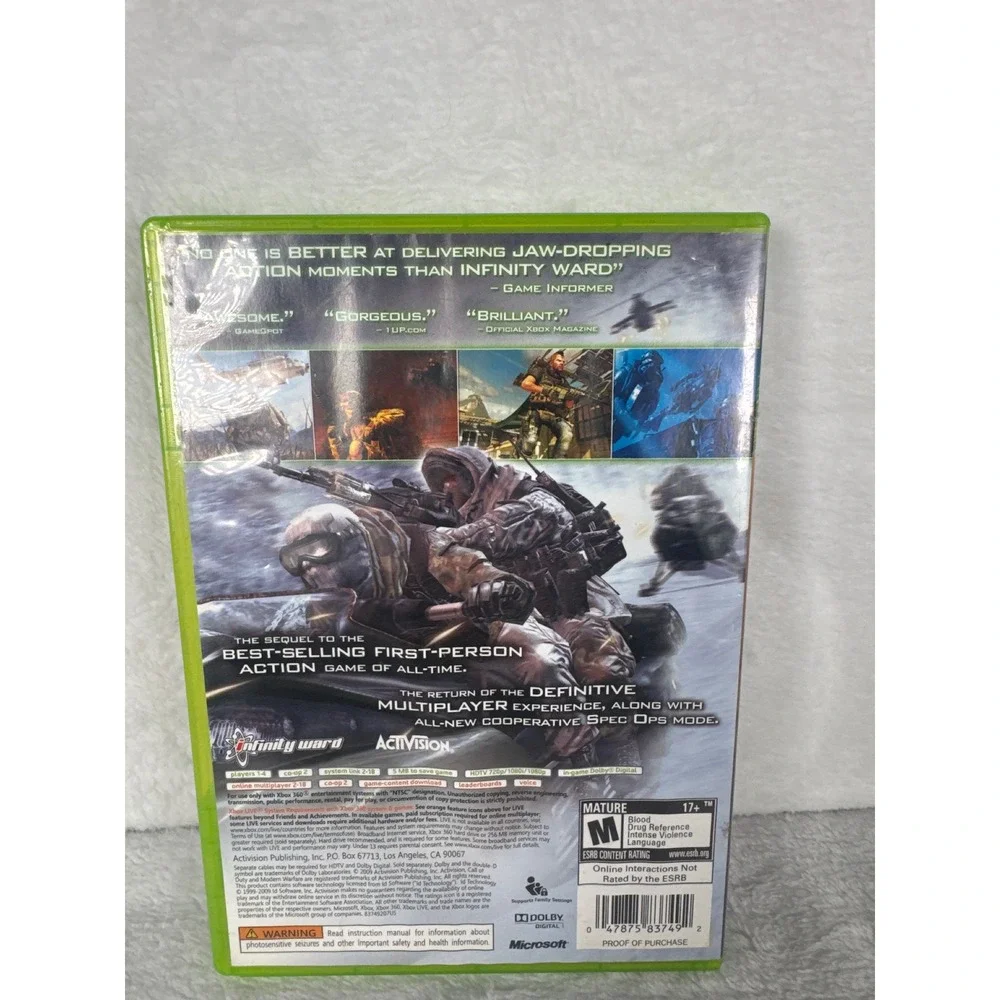 Activision Call of Duty Modern Warfare 2 Xbox 360 N/A Multicolor Excellent CIB